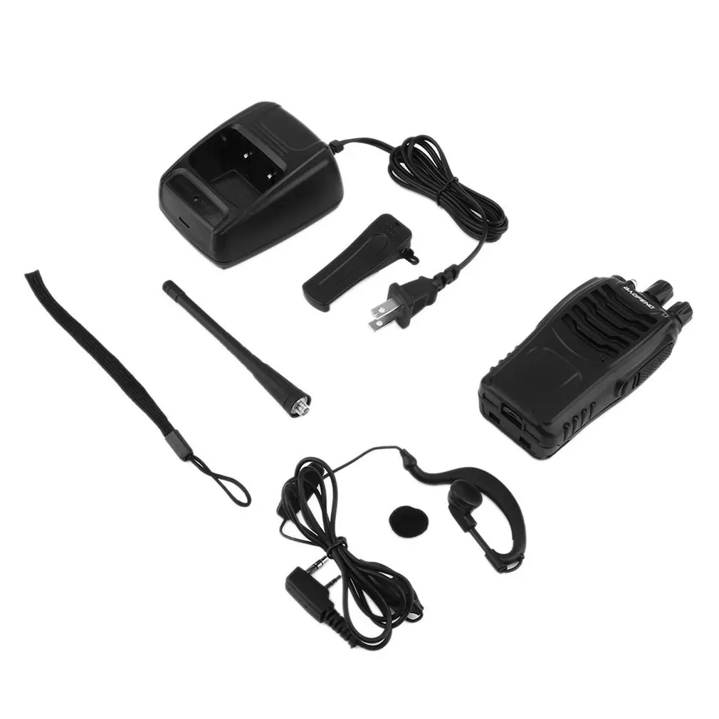 2 шт./лот BAOFENG BF-888S рация UHF двухстороннее радио baofeng 888s UHF 400-470 МГц 16CH портативный приемопередатчик с наушником