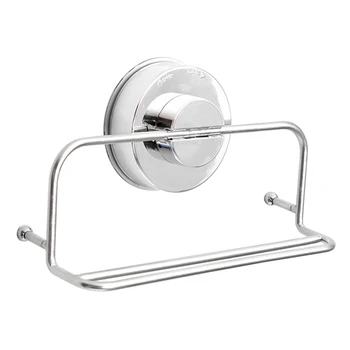 

Wall Mounted Rustproof Heavy Duty Home Solid Removable Stainless Steel Bathroom Kitchen Towel Rack Washcloth Hanger Suction Cup