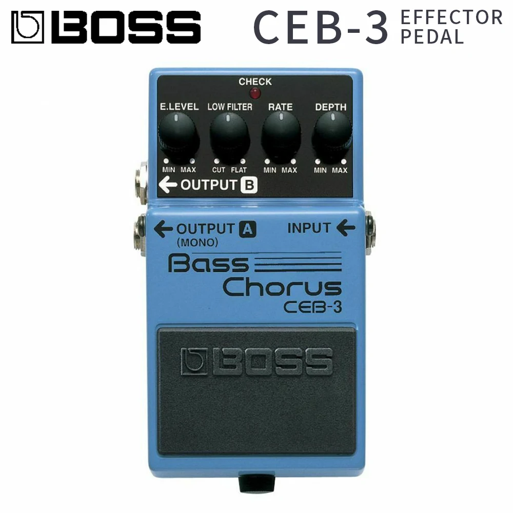 BOSS CEB-3 Bass педаль для создания гитарных эффектов с розовым ярлыком | Спорт и