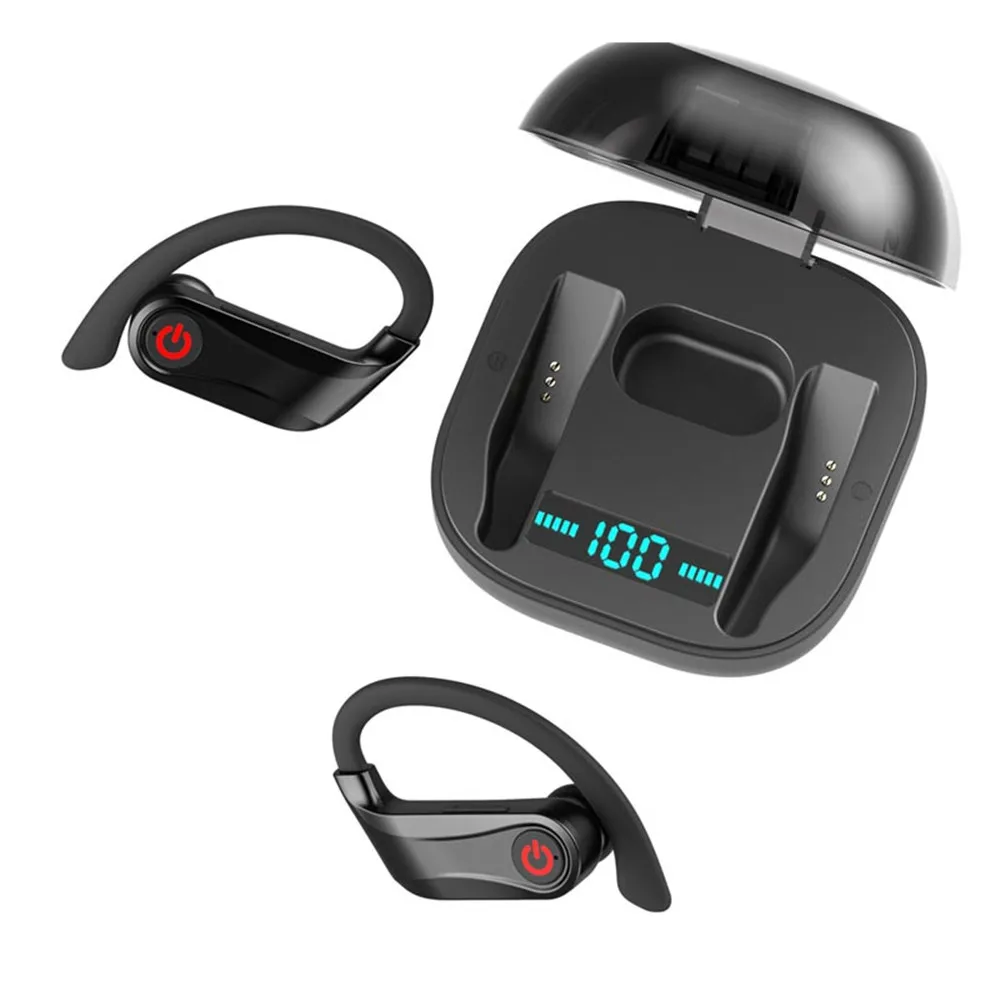 Беспроводные наушники True HBQ PRO TWS, Bluetooth 5,0, стерео спортивные наушники, 950 мА/ч, чехол, водонепроницаемый, с ушным крюком, наушники с двойным микрофоном