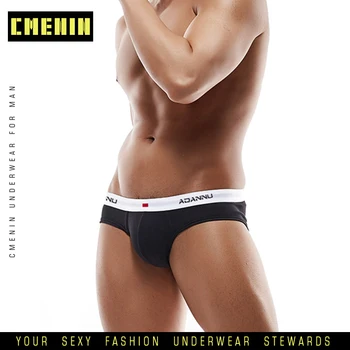 

Fashion Cotton Sexy Gay Men Underwear Bikini Men Briefs LOGO Comfortable Mens Briefs Underwear Shorts Mens Panties AD44