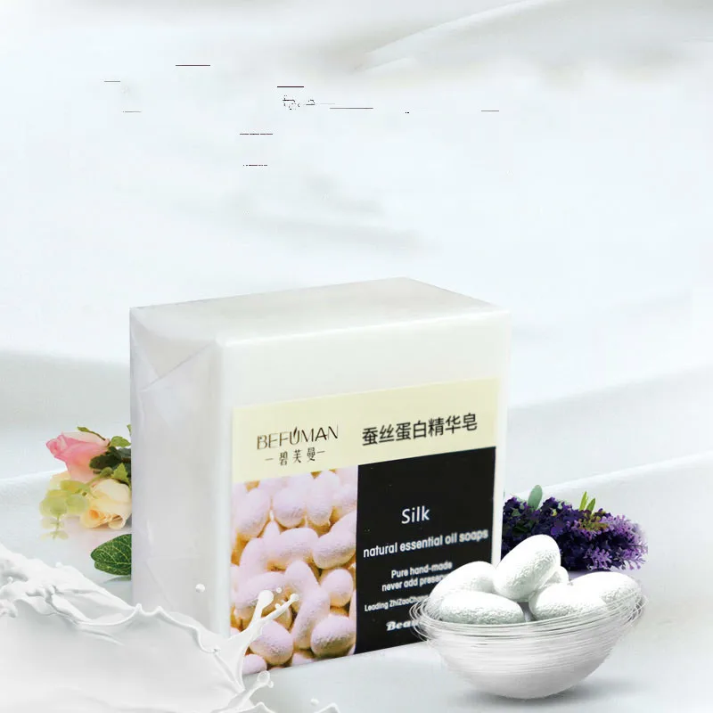 Anti-Acne Oil Control Whitening Moisturizing Brighten Skin Wash Face Body Cleaning Soap New 100g Silk Protein Essence Soap TSLM1 Anti-Acne Oil Control Whitening Moisturizing Brighten Skin Wash Face Body Cleaning Soap New 100g Silk Protein Essence Soap TSLM1