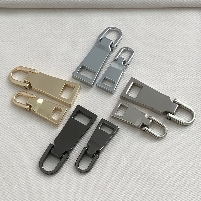 

1PC Detachable 3# 5# Metal Zipper Sliders Pullers Zip Repair Kits Zippers Pull For Garment Bags DIY Sewing Crafts