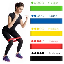 

Yoga Resistance Rubber Bands Indoor Outdoor Fitness Equipment 0.3mm-1.1mm Pilates Sport Training Workout Elastic Bands 5 Colors