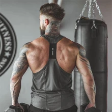 Летний жилет без рукавов хлопковые мужские майки тренажерные залы одежда Бодибилдинг майка фитнес Танки Топы