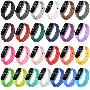 

Replacement Wristband Suitable For Xiaomi 5 Solid Color Strap Round And Soft Strap High Temperature Resistance