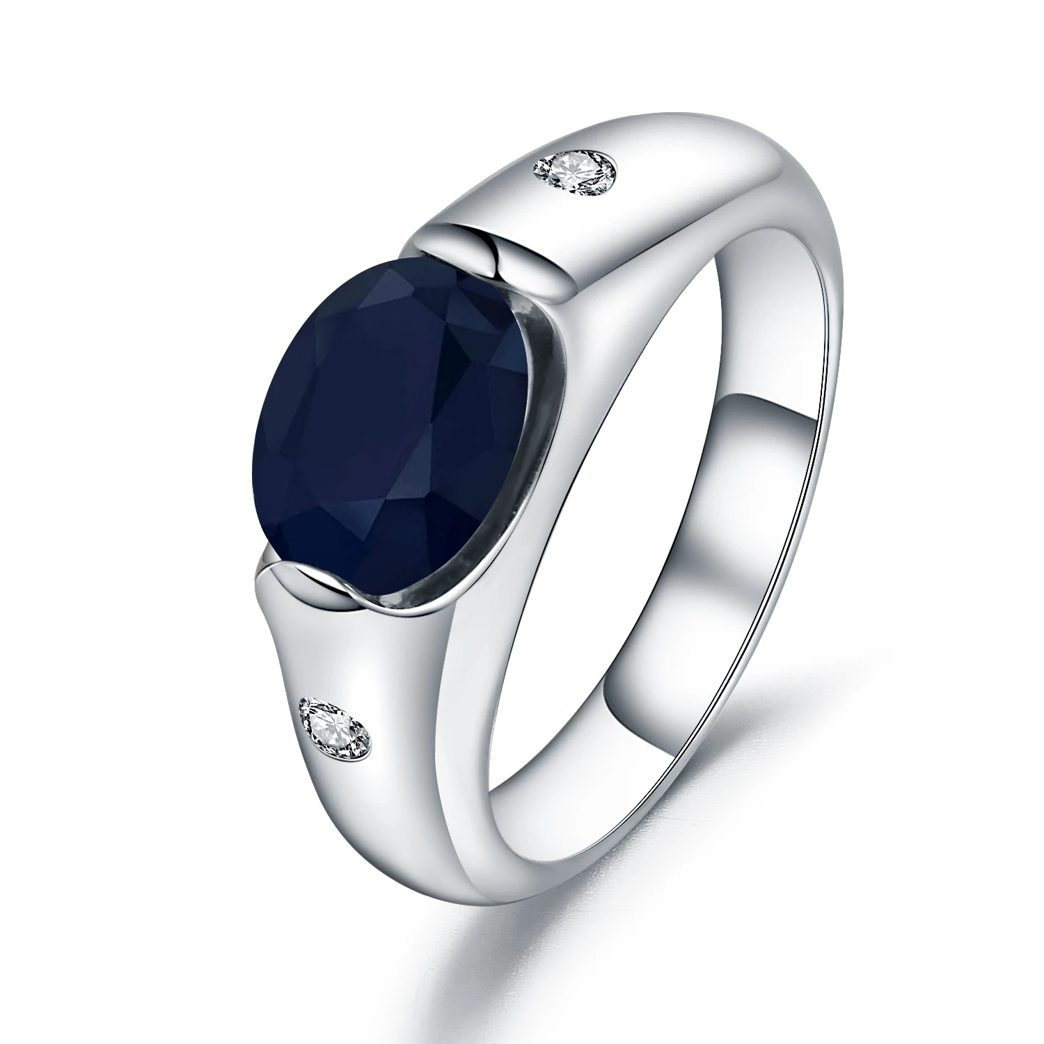 RICA FELIZ Fine Jewelry 925 Sterling Silver Birthstone Ring For Women 7*9mm Natural Red Garnet Wedding Engagement Rings RicaFeliz • 2022