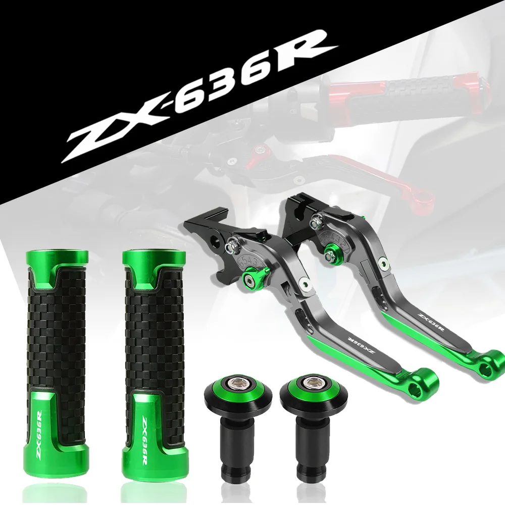 

Рычаг тормоза и сцепления для мотоцикла CNC + ручки 22 мм для Kawasaki ZX636R ZX 636R ZX 636 R 2000-2006 2003 2004 2005