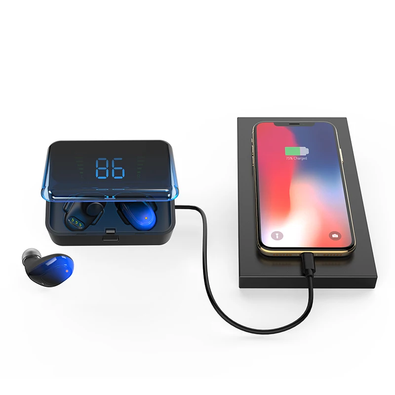 ES01 TWS беспроводные наушники Bluetooth гарнитура стерео спортивная водонепроницаемая