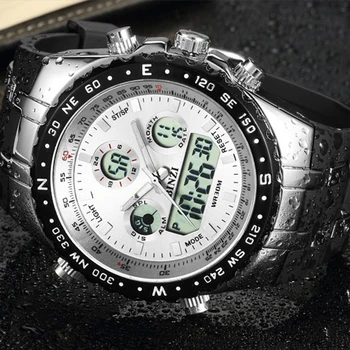 

G Sports Watches Men LED Digital Shock Wrist Watch Military Waterproof Electronic Stop Watch Silicone Clock Male Running Outdoor