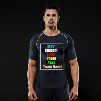 

2019 Custom Logo Men's Tight Sport Short Sleeve Body Shaper Lightweight Pressure Comfortable Breathable Quick Dry Seamless Sport