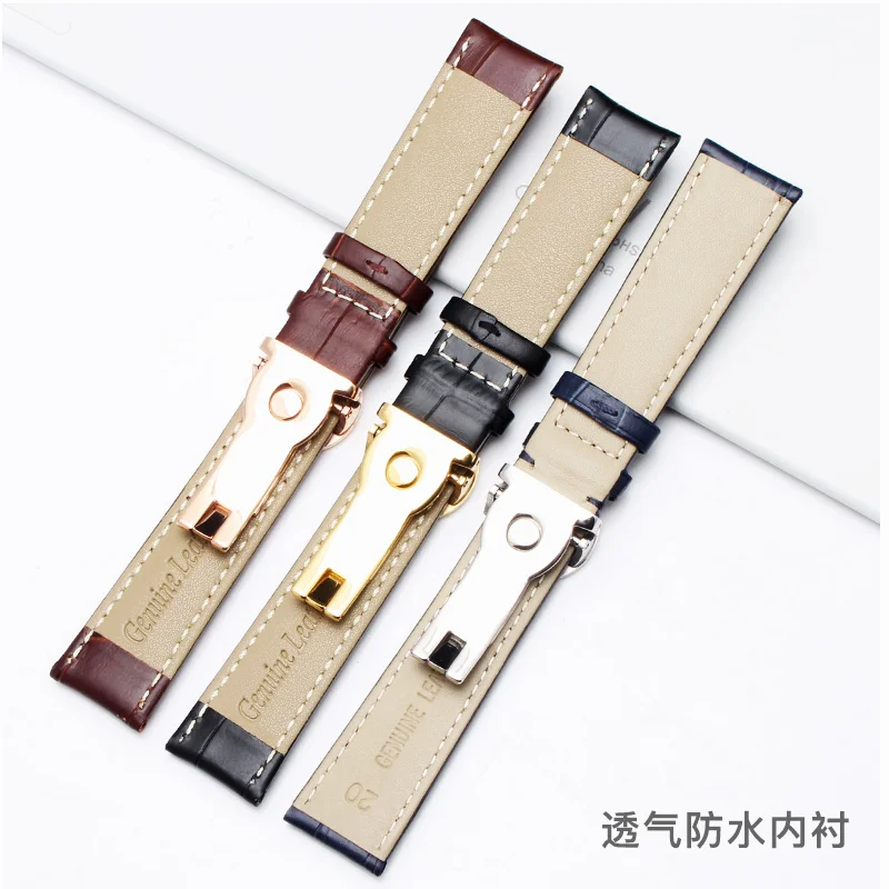 BRETA подходит для patek philpe кожаный ремешок для часов pp Складной лук 19mm20mm21mm22mm мужской ремешок для часов