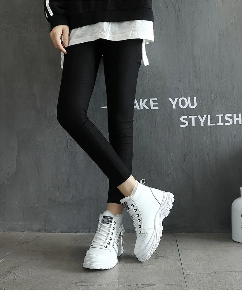 Very Good Quality Outdoor Winter Plush Casual Shoes wear Female Snow Boots Footwear zapotos mujer Warm sneakers