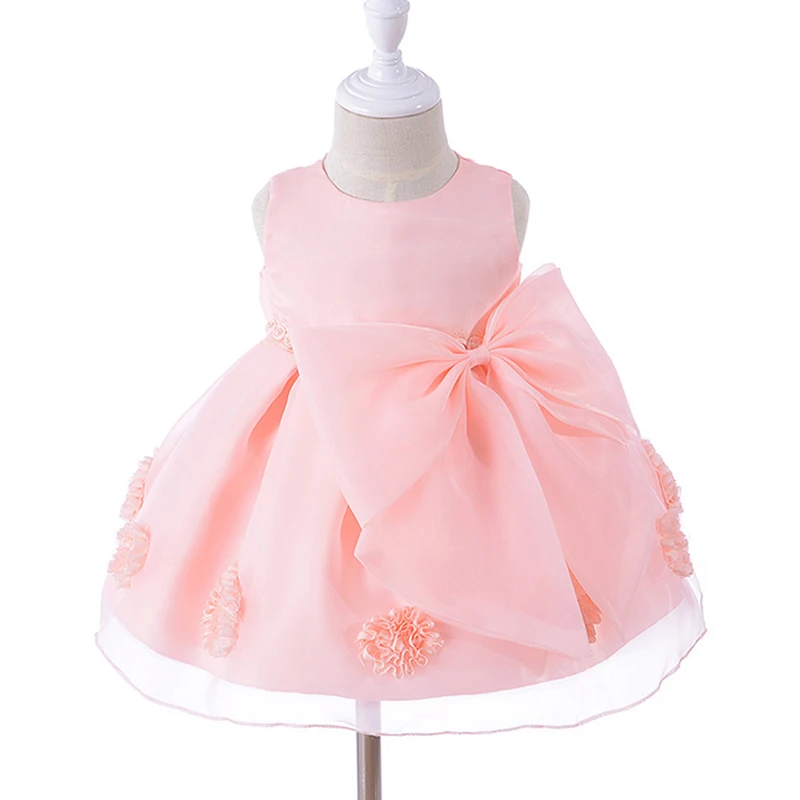 Платье с цветочным узором для девочек розовый наряд подружки невесты на свадьбу