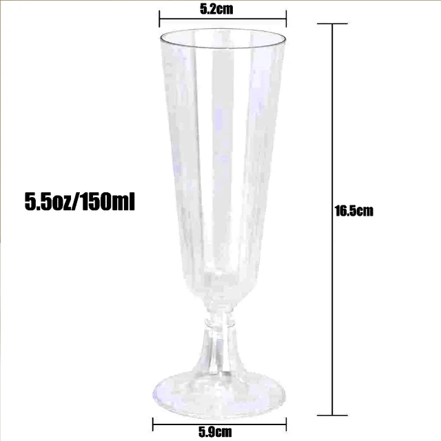 1/6 pezzi bicchieri usa e getta bicchieri da Cocktail in plastica  infrangibile trasparente compleanno bicchiere da Champagne Set infrangibile  riciclabile - AliExpress