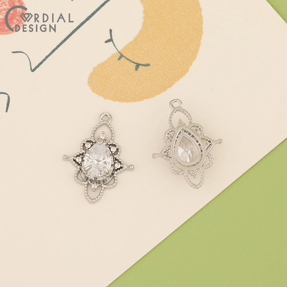 Cordial Design 50Pcs 16*21MM Jewelry Accessories/DIY Making/Earrings Pendant/Connector/Hand Made/Jewelry Findings & Components - cordial
