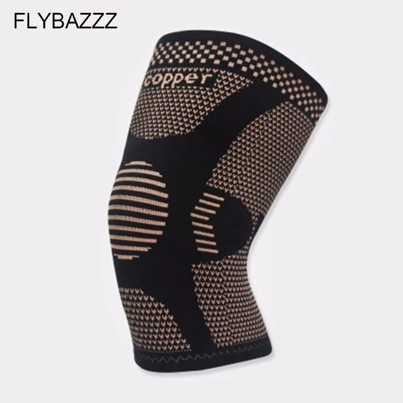 

FLYBAZZZ New Copper Fiber Kneepad Motion Ventilation Kneepad Elastic Force Motion Kneepad Cycling Basketball Protective Clothing