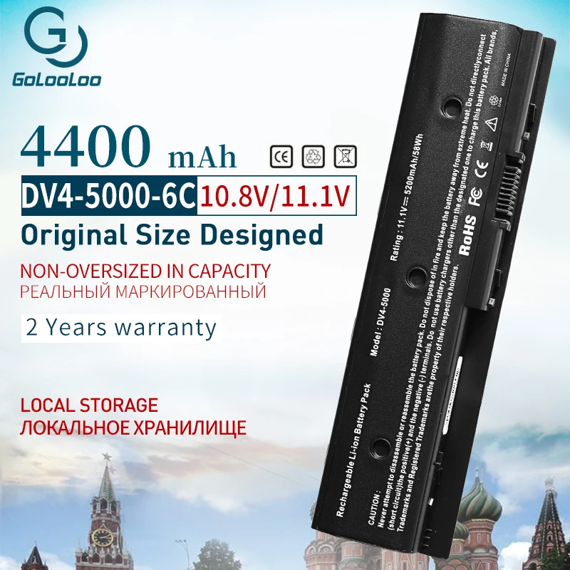 Golooloo 671731-001 для ноутбука Батарея MO06 HSTNN-LB3N hp павильон DV4-5000 DV6-7002TX 5006TX DV7-7000 671567-421 H2L55AA