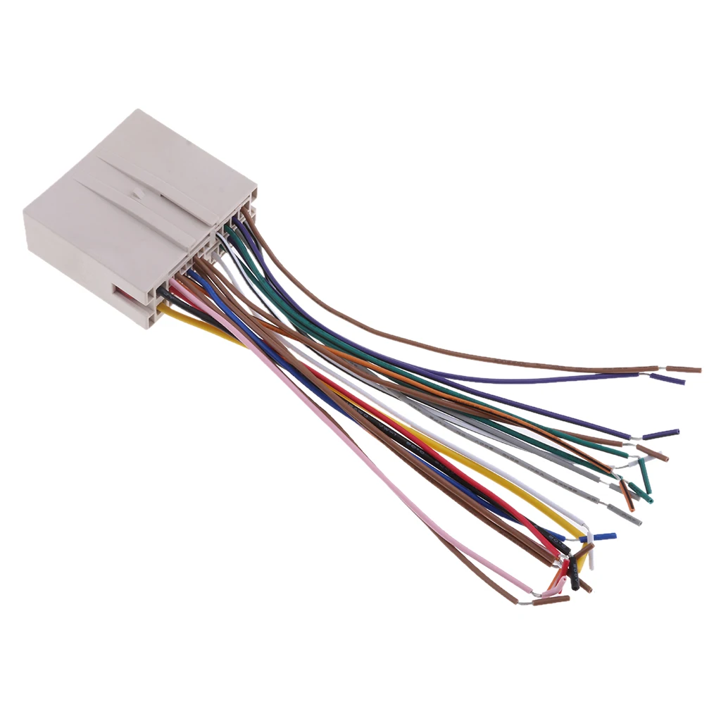 1 Pcs Audio Car Stereos Wiring Harness CD Player Wire For Ford / Hyundai / Lincoln / Mercury Series Etc 18 cm / 7.08 Inch
