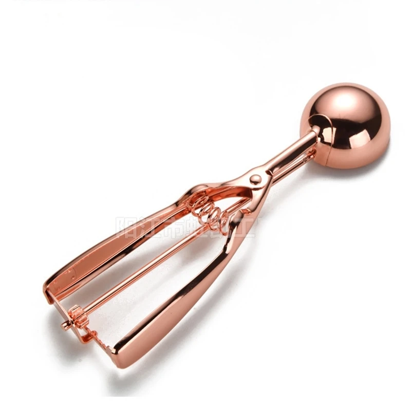 Rose Gold Ice Cream Spoon Stainless Steel Ice Cream Tool Cookie Scoop  Icecream Spoon Kitchen Sticks Mashed Potatoes Watermelon