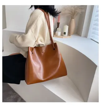 

Bags for Woman 2020 Totes Crossbody Shoulder Bag Large PU Leather Shoulder Bags Simple Women Large Capacity Handbags For Female