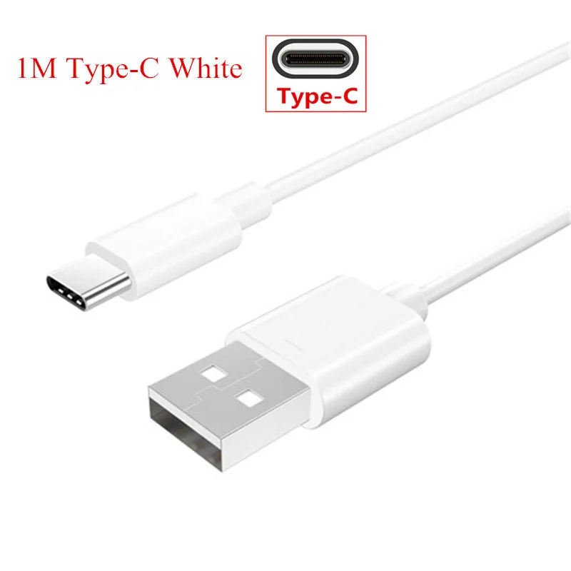 Зарядное устройство USB type-C кабель для samsung galaxy A80 A60 A40 A20 A50 Tab A 8() Tab A 10,1 htc 10 U11 life настенное зарядное устройство адаптер - Тип штекера: only white cable