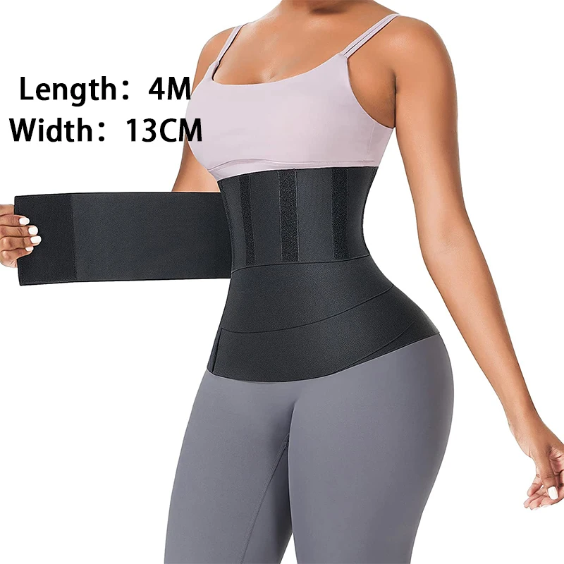 Sexy Body Shaper Bandage Wrap Waist Trainer For Women Slimming Tummy Belt Sauna Stretch Trimmer Invisible Shaperwear Cincher Men extreme tummy control shapewear