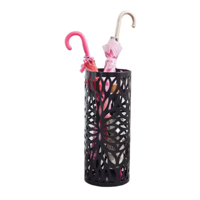 Iron Hollow Umbrella Stand Umbrella Storage Rack Shelf Holder Organizer for Home Office Shop Hallway Entryway