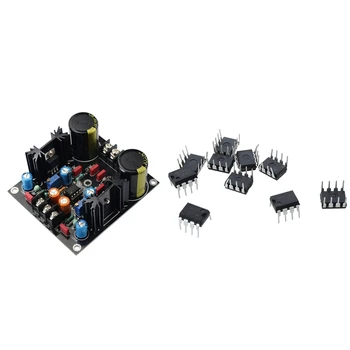 

10 Pcs LM393N LM393 DIP-8 Dual Voltage Comparator & 1 Pcs LM317 LM337 Servo Rectification Filter Power Supply Board