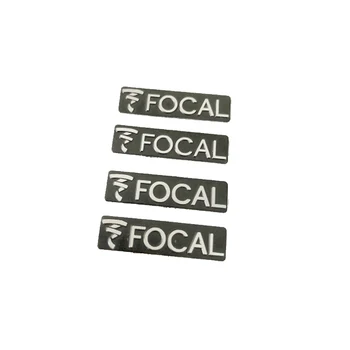 

10-100pcs 3D metal focal Aluminum Car steering wheel emblem sticker audio Speaker car stickers car styling badge logo decoration