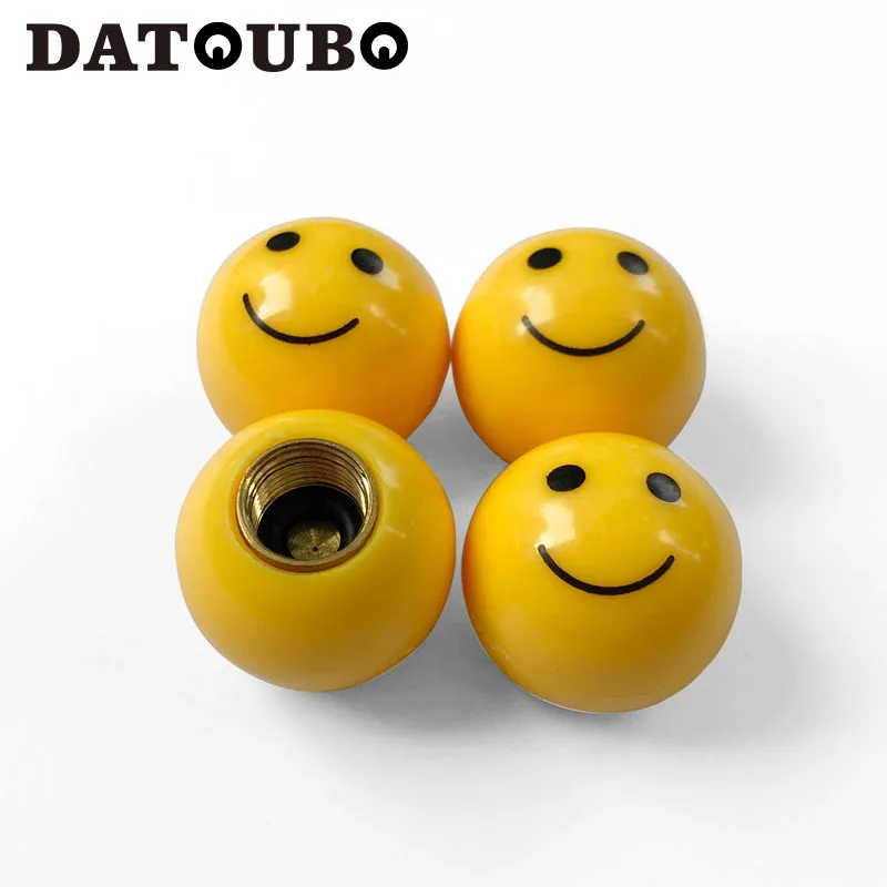 DATOUBO, 4 шт., красный, синий, розовый, новинка, Смайл, колпачки для автомобильных шин, 76 шаровых колпачки против пыли, для велосипеда, мотоцикла, розничная