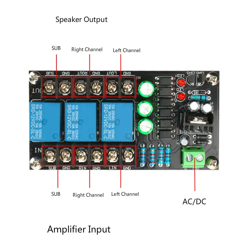 Amplificador de Potência Classe a Proteção Sotamia Classe Canais Digital Áudio Alto-falante Placa Proteção Atraso d 2.1 - Image 3