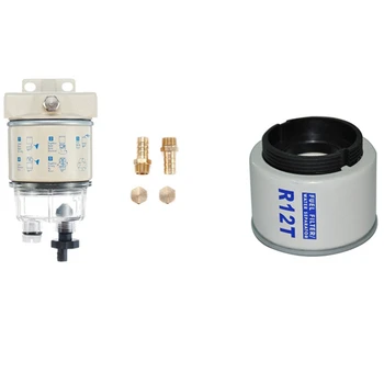 

2PCS Fuel Filter R12T R12S R12P Fuel/ Water Separator Assembly and One Extra Filter Engine for 120A 140R Series