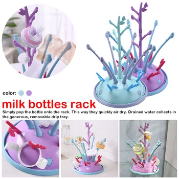 

1pcs Portable Drying Rack For Baby Bottles Drainer Bottle Holder For Feeding Drying Cup Rack For Babies Bottle Drying Rack