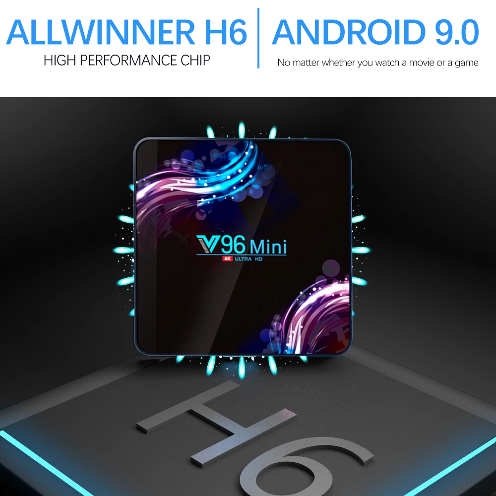 Android 9.0 TV Box Allwinner H6 Support YouTube netflix account WIFI 2.4G&5G 6K set top box 4G 128G Google Smart tv Media Player
