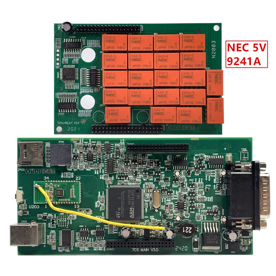 OBDIICAT 2017 1 новый VCI TCS Pro плата + NEC Реле 2016 0 программное обеспечение с Keygen obd2