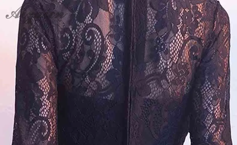 Черное кружевное вечернее платье Cheongsam современные элегантные длинные платья Qi Pao Женская традиционная китайская одежда Восточный стиль Qipao