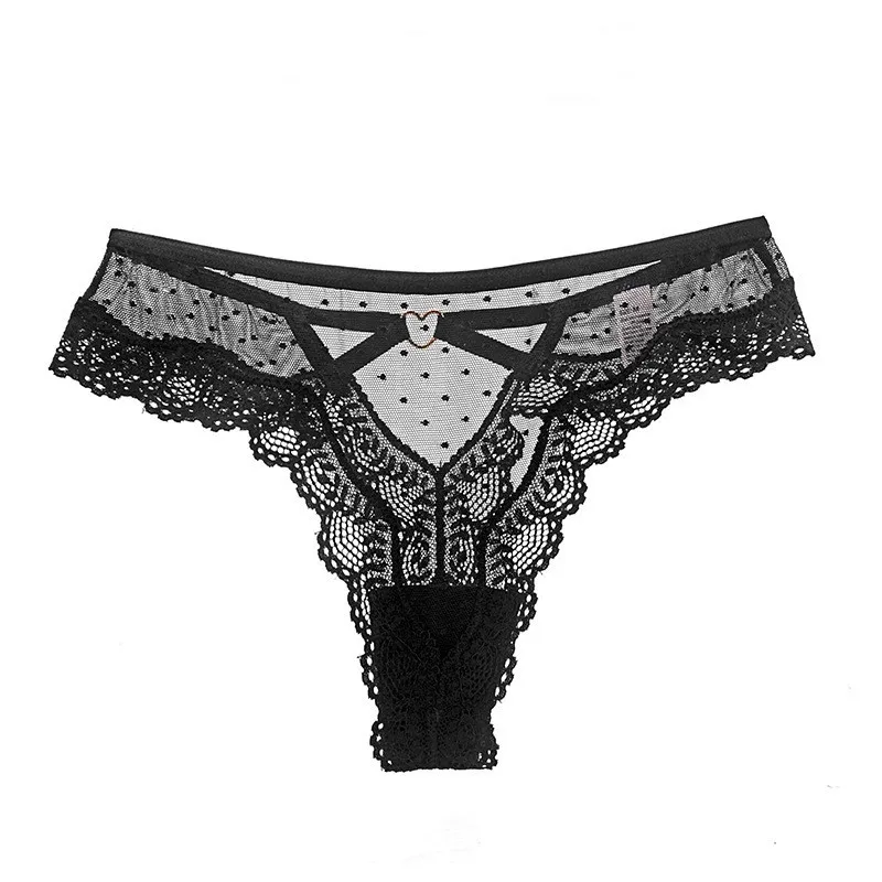 Female Seamless G-string Underwear Lingerie Women Sexy Lace Panties Transparent Low-waist Underpant Hollow Out Thong