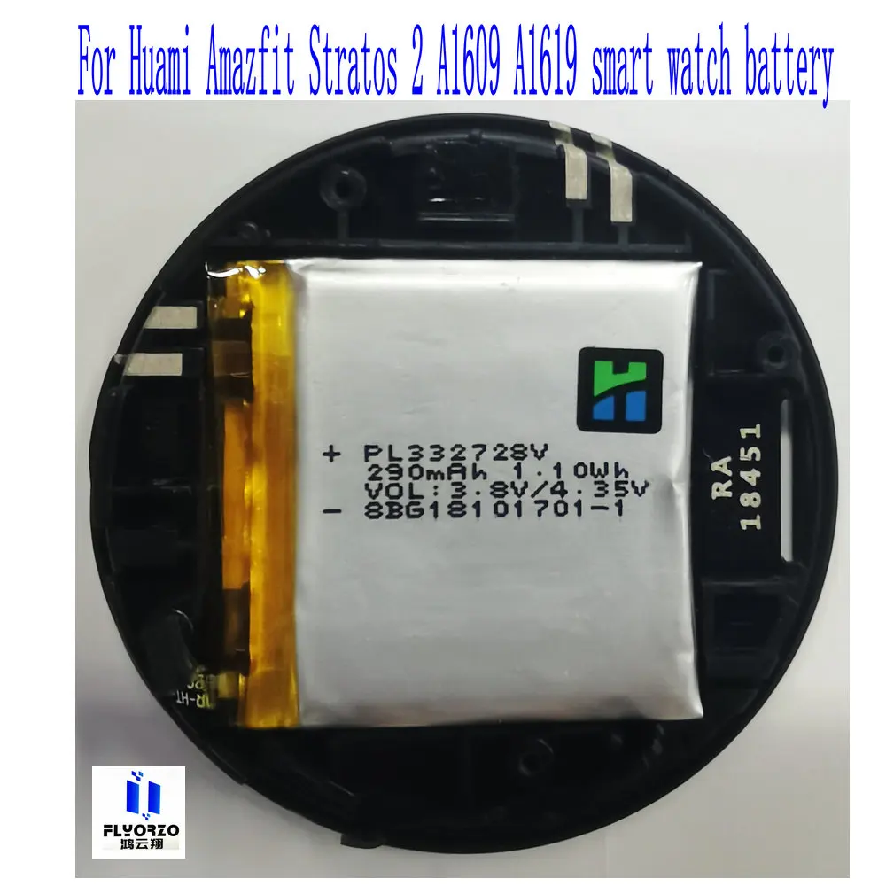 100% Nuovissima Batteria 290Mah Pl332728V Di Alta Qualità Per Huami Amazfit Stratos 2 A1609 A1619 Smart Watch Battery