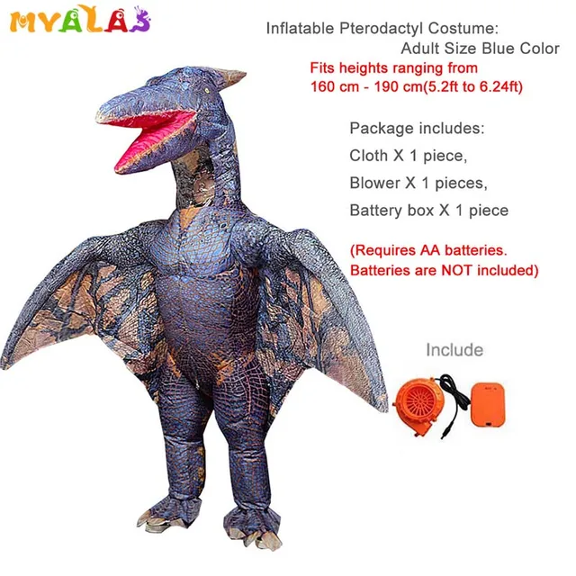 1pc, Tiranossauro Rex Verde Dinossauro Terno Família Pai Roupas Adulto  Roupas Infláveis ​​Halloween Dia