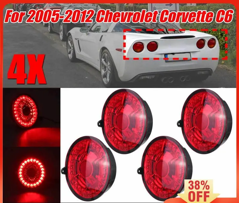 

C6 Автомобильные светодиодные задние фонари, стоп-сигнал, стоп светильник сигнал, светодиодный стоп-сигналы, задние фонари для Chevrolet, Corvette C6 для купе 2005-2013