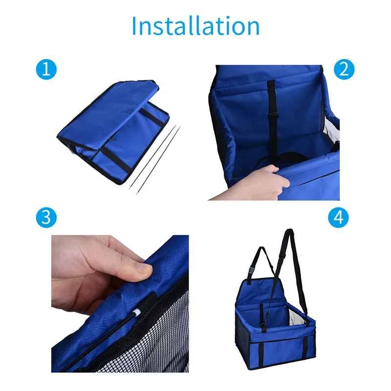 Oxford Waterproof Pet Dog Carrier Pad Safe Carry House Folding Cat Puppy Bag Dog Car Seat Dog Seat Bag Basket Pet Products