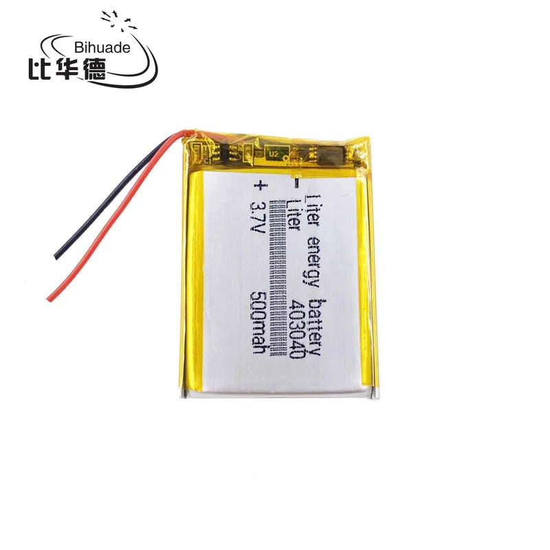 Polymer battery 500 mah 3.7V 403040 smart home MP3 speakers Li-ion battery for dvr,GPS,mp3,mp4,cell phone,speaker