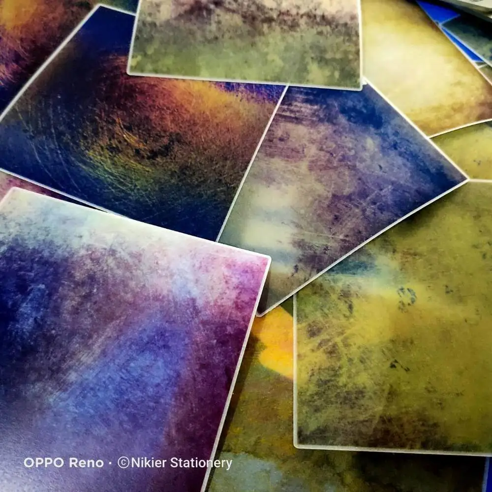 

Retro Starry Sky Stars Night Vintage Abstract Painting Background Sticker Stationery Diy Ablum Diary Scrapbooking Label Stickers