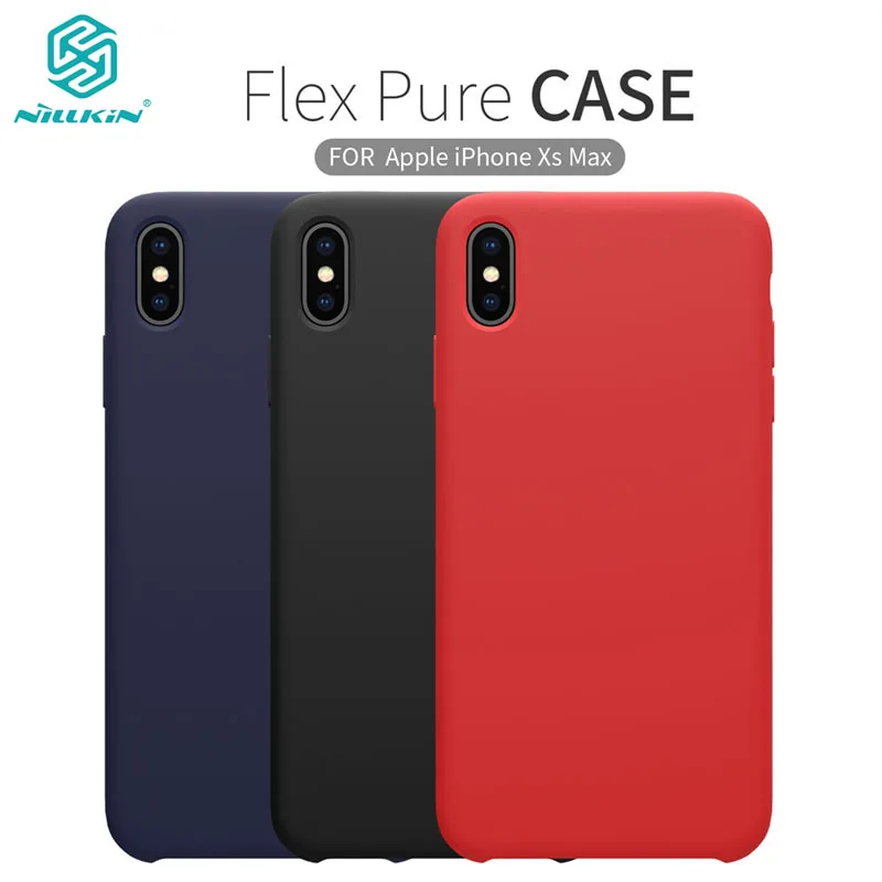 

For iPhone XS/ XS Max XR Phone Case Nillkin Liquid Soft Silicone Stronger Protective Back Cover Shell for iPhone 11 11 Pro Max