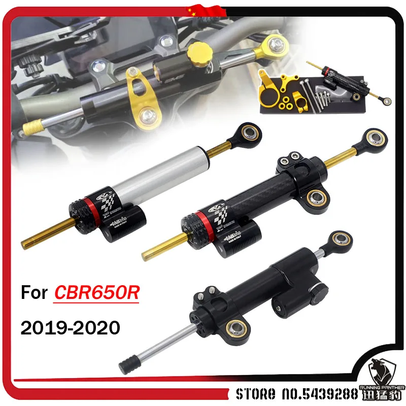 Cnc In Fibra Di Carbonio Moto Ammortizzatore Di Sterzo Regolabile Stabilizzatore Kit Per Honda Cbr 650 R Cbr650R Cbr650R Cbr 650 R 2019 2020