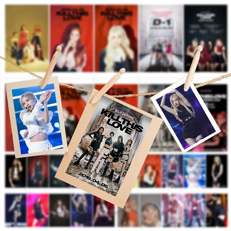 10 шт./компл. Blackpink KILL THIS LOVE альбом Фотокарта HD PosterFor Студенческая карта автобусные карты с кристаллами наклейки