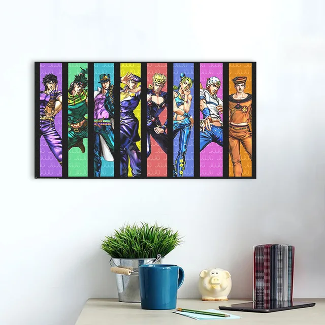 Cool Pose Anime JoJo's Bizarre Adventure Characters Poster High Resolution  Canvas Art Poster & Wall Art Picture Print Modern Family Bedroom Decor  Poster 20x30cm : : Home & Kitchen