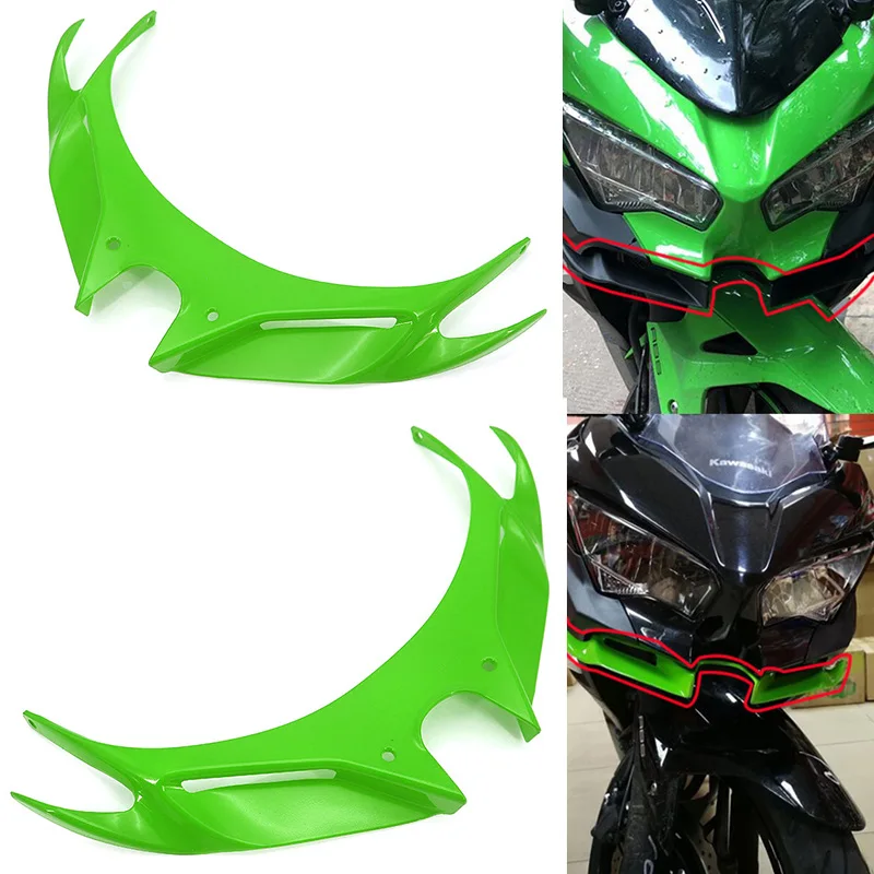 Передняя обтекатель для KAWASAKI Ninja 250 400 2018-2019 аэродинамические крылья из