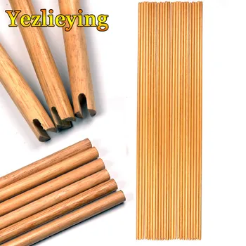 

30pcs Hunting Compound bow Archery Bolts DIY Self Nock Handmade Wooden Arrow Shaft 31" Length OD 8.5mm Archery